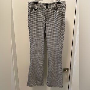 Torrid Black and White Checkered Flare Pants